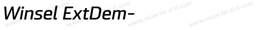 Winsel ExtDem字体转换